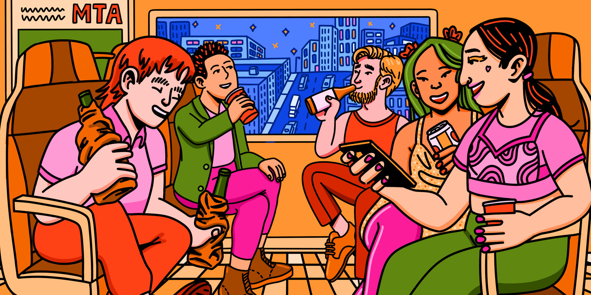 VINEPAIR - "Fiercely Celebrated, Loosely Enforced: Sneaky Booze Thrives on N.Y.C. Commuter Trains"